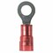 Panduit Ring Terminal, #6 Stud Size, 18 AWG, 1,000 V, Nylon Insulated, Red, 1000 PK PNF18-6RN-M - alternate 2
